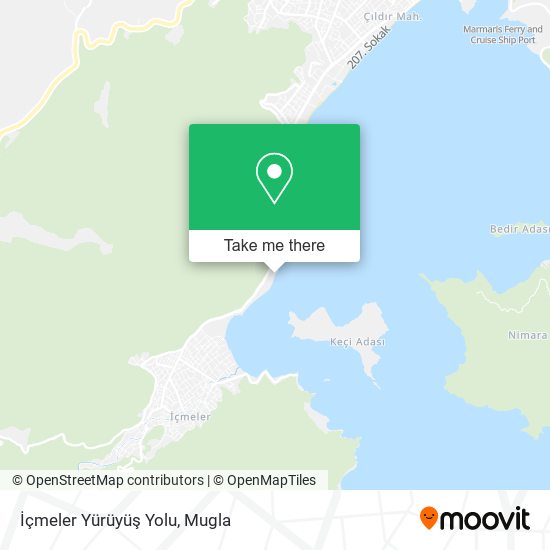 İçmeler Yürüyüş Yolu map