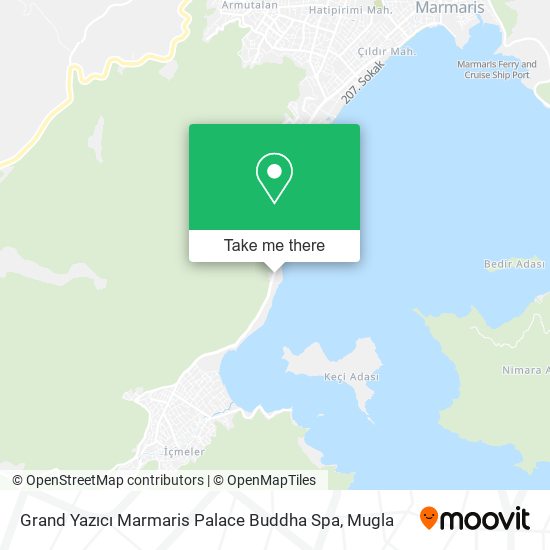 Grand Yazıcı Marmaris Palace Buddha Spa map