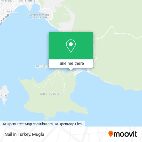 Sail in Turkey map