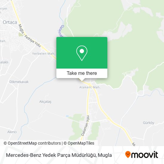 Mercedes-Benz Yedek Parça Müdürlüğü map