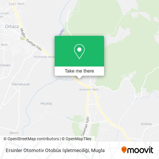 Ersinler Otomotiv Otobüs Işletmeciliği map