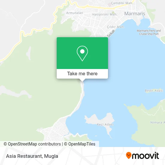 Asia Restaurant map