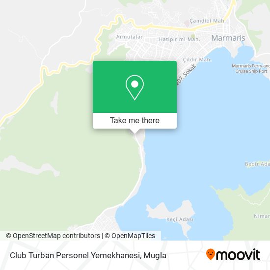 Club Turban Personel Yemekhanesi map