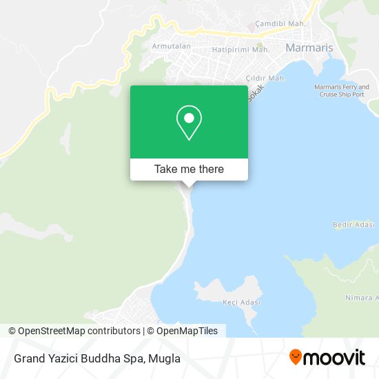 Grand Yazici Buddha Spa map