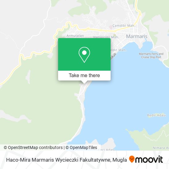 Haco-Mira Marmaris Wycieczki Fakultatywne map