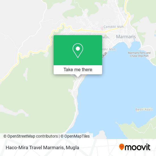 Haco-Mira Travel Marmaris map