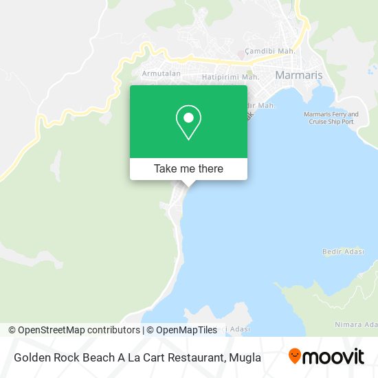 Golden Rock Beach A La Cart Restaurant map