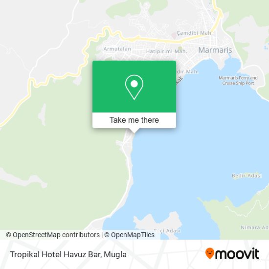 Tropikal Hotel Havuz Bar map