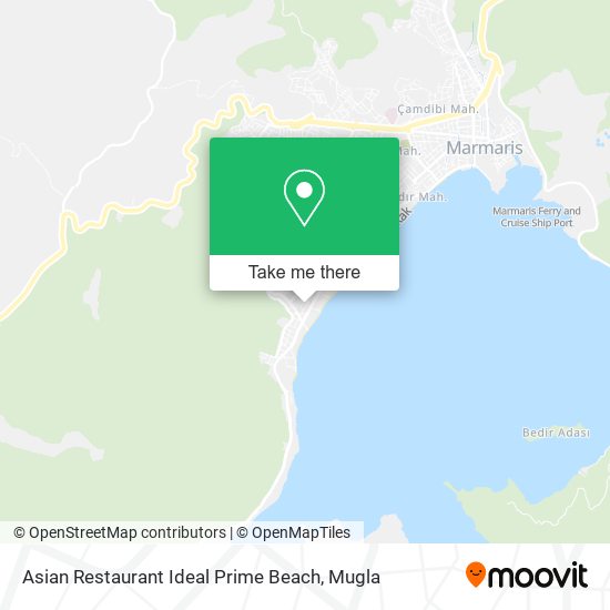 Asian Restaurant Ideal Prime Beach map