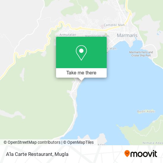 A'la Carte Restaurant map