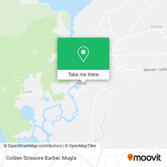 Colden Scissore Barber map