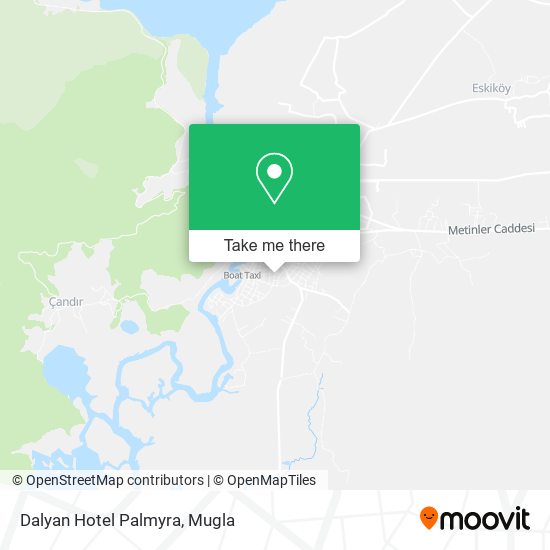 Dalyan Hotel Palmyra map