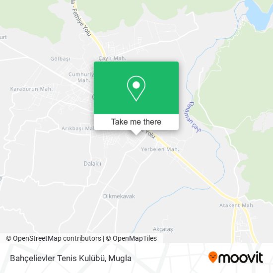Bahçelievler Tenis Kulübü map