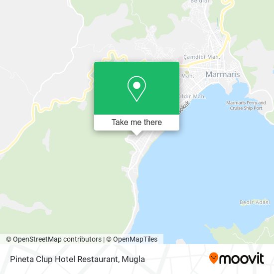 Pineta Clup Hotel Restaurant map