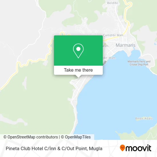 Pineta Club Hotel C / İnn & C / Out Point map