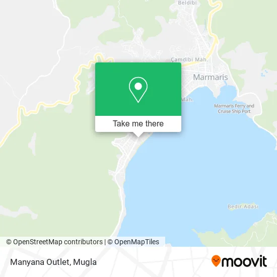 Manyana Outlet map