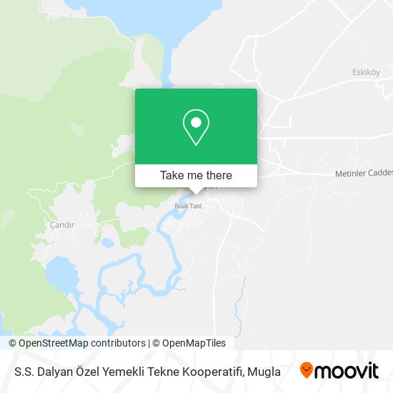 S.S. Dalyan Özel Yemekli Tekne Kooperatifi map