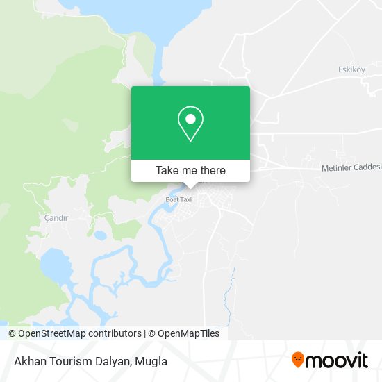 Akhan Tourism Dalyan map
