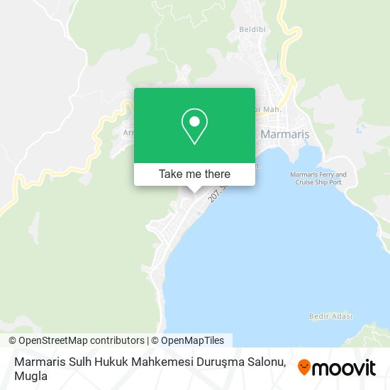 Marmaris Sulh Hukuk Mahkemesi Duruşma Salonu map