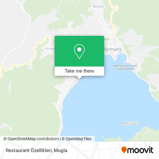 Restaurant Özellikleri map