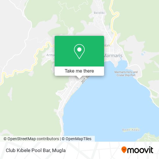 Club Kıbele Pool Bar map