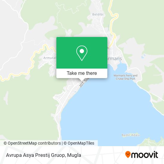 Avrupa Asya Prestij Gruop map