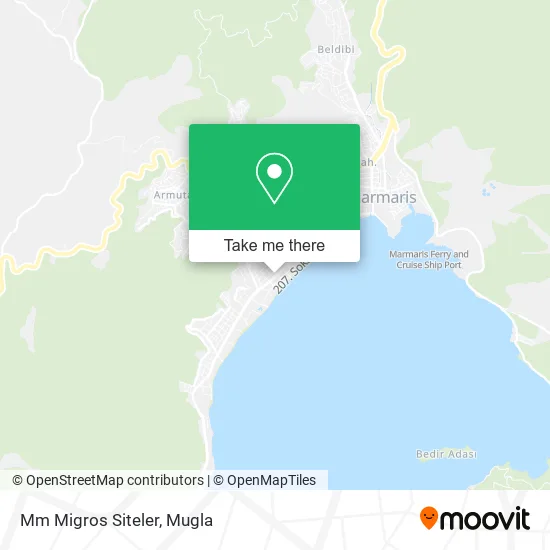 Mm Migros Siteler map