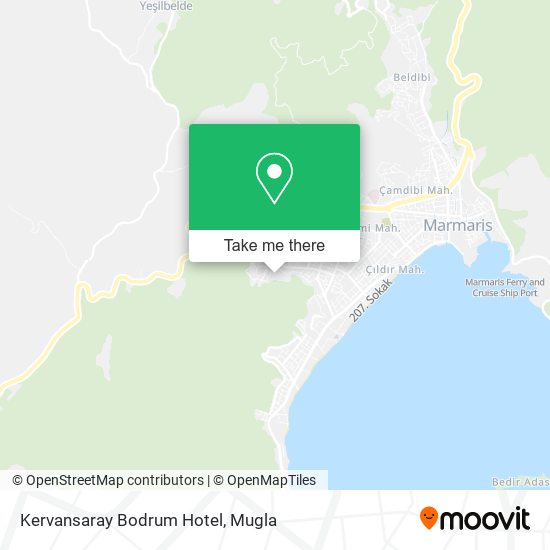 Kervansaray Bodrum Hotel map