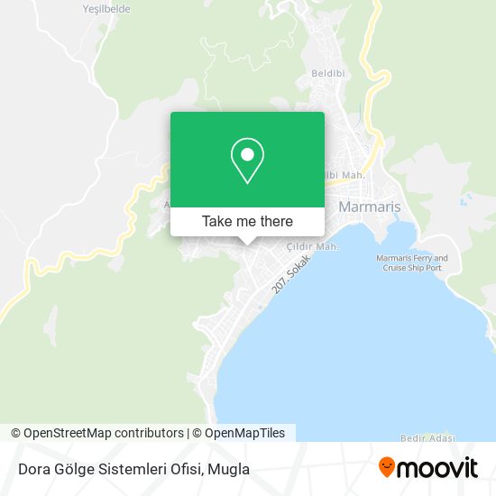 Dora Gölge Sistemleri Ofisi map