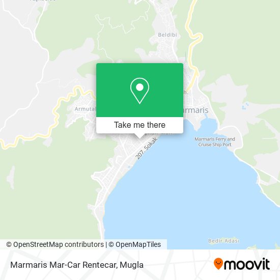 Marmaris Mar-Car Rentecar map