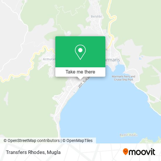 Transfers Rhodes map