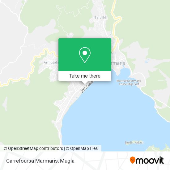 Carrefoursa Marmaris map