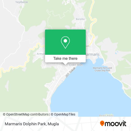 Marmaris Dolphin Park map