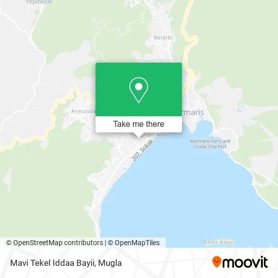 Mavi Tekel Iddaa Bayii map