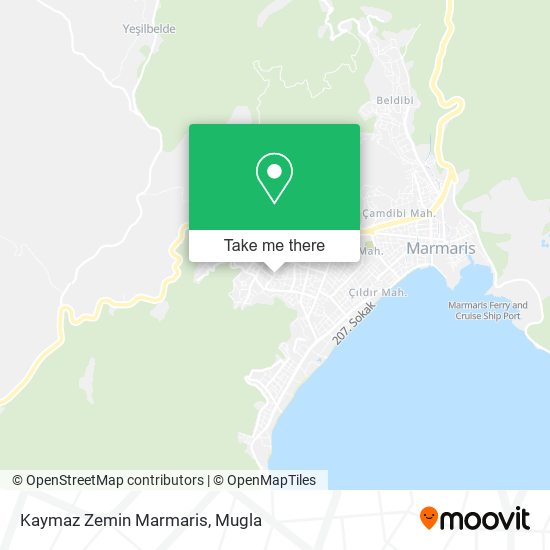 Kaymaz Zemin Marmaris map