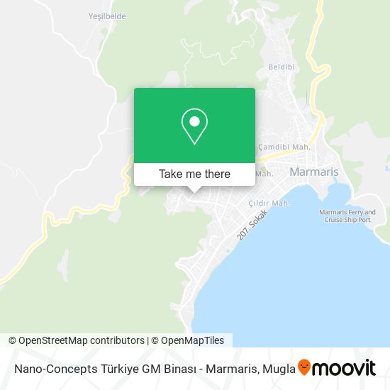 Nano-Concepts Türkiye GM Binası - Marmaris map