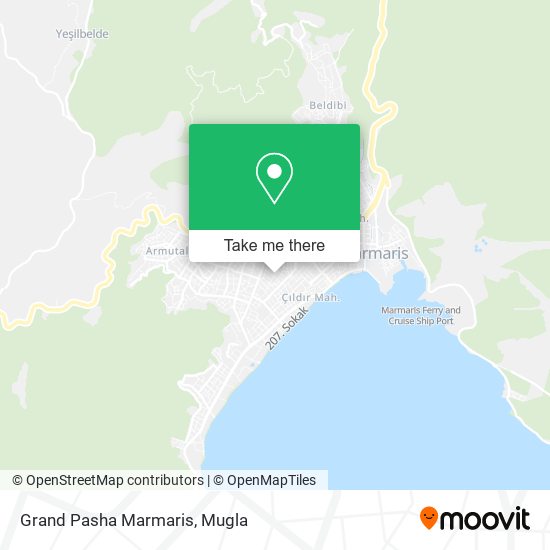Grand Pasha Marmaris map