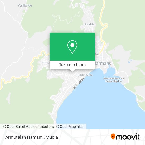 Armutalan Hamamı map