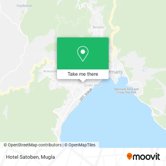 Hotel Satoben map