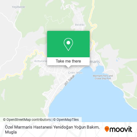 Özel Marmaris Hastanesi Yenidoğan Yoğun Bakım map