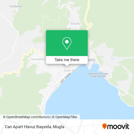 Can Apart Havuz Başında map