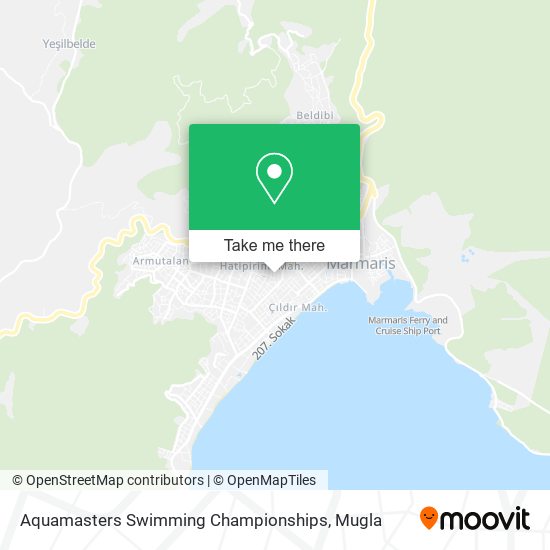 Aquamasters Swimming Championships map
