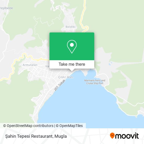 Şahin Tepesi Restaurant map