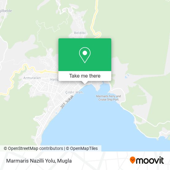 Marmaris Nazilli Yolu map