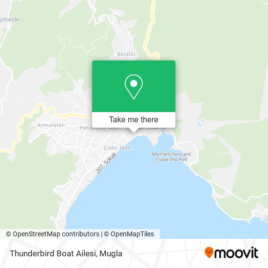 Thunderbird Boat Ailesi map