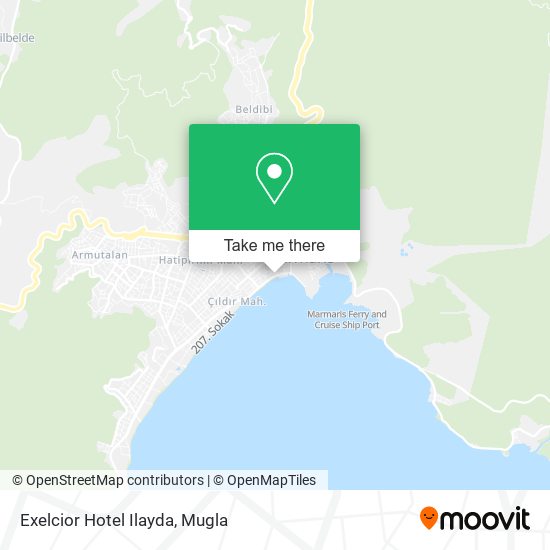 Exelcior Hotel Ilayda map