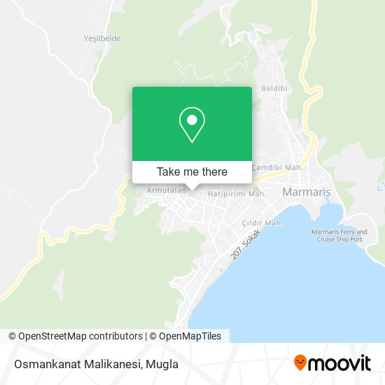 Osmankanat Malikanesi map