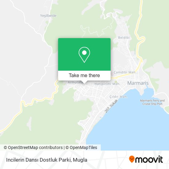 Incilerin Dansı Dostluk Parki map