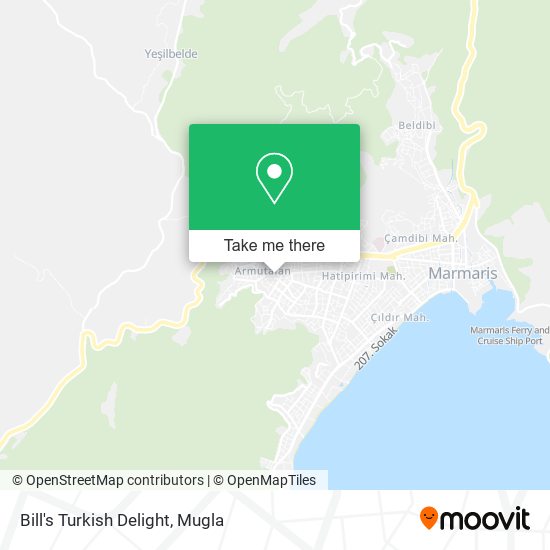 Bill's Turkish Delight map