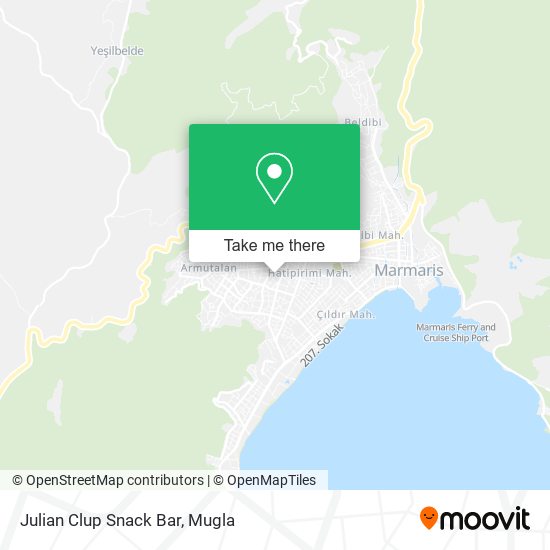 Julian Clup Snack Bar map